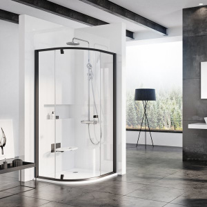 Душевой уголок Ravak PSKK3-90 Transparent, профиль черный