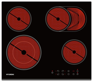 Варочная поверхность Hyundai HHE 6670 BG черный