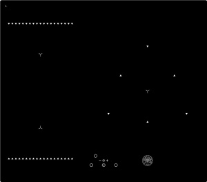 Индукционная стеклокерамическая панель Bertazzoni P603IC1B2NEE