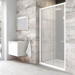 Душевая дверь в нишу Ravak BLDP2-110 Grape, профиль белый