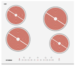 Варочная поверхность Hyundai HHE 6450 WG
