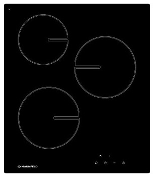 Электрическая панель MAUNFELD MVCE45.3HL.SZ-BK, черное стекло