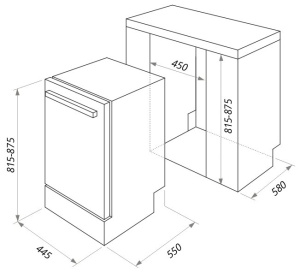 Встраиваемая посудомоечная машина MAUNFELD МLP-08S