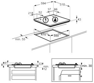 Газовая варочная поверхность Zanussi GPZ262HX нержавеющая сталь