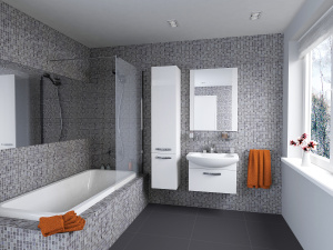 Шкаф-пенал AQUATON Ария белый