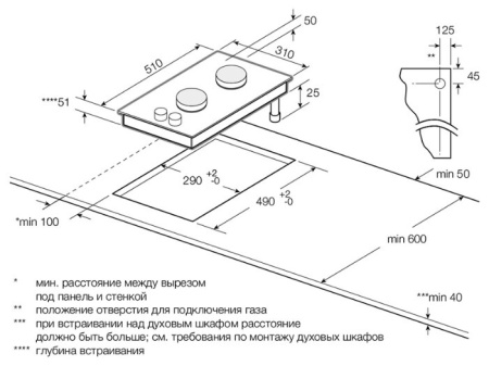 Газовая варочная поверхность GRAUDE GS 30.1 S
