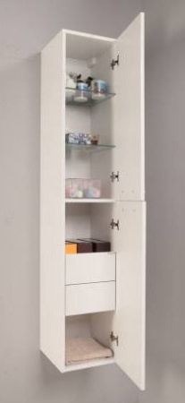 Шкаф-пенал AQUATON Мадрид белый