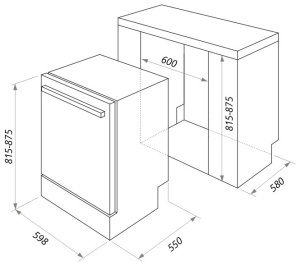Встраиваемая посудомоечная машина MAUNFELD МLP-12IM