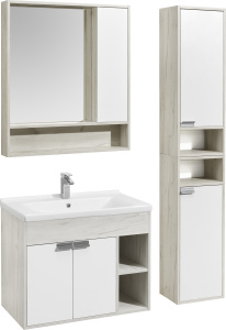 Зеркало-шкаф AQUATON Флай 80 дуб крафт