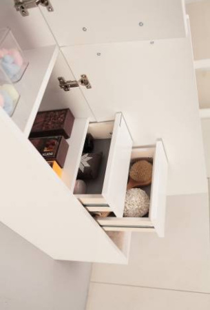 Шкаф-пенал AQUATON Мадрид белый