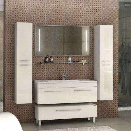 Шкаф-пенал AQUATON Мадрид белый