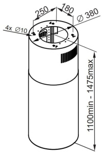 Вытяжка Maunfeld LEE ISLA 39 INOX