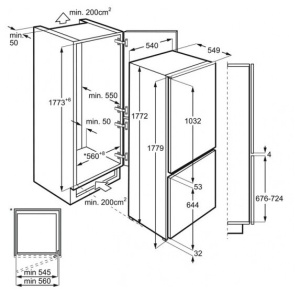 Холодильник Zanussi ZBB928651S белый
