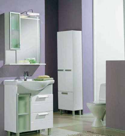 Шкаф-пенал AQUATON Альтаир с бельевой корзиной